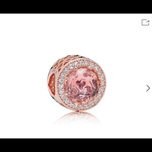 BRAND NEW！Pandora Radiant Hearts Charm, Rose Clear